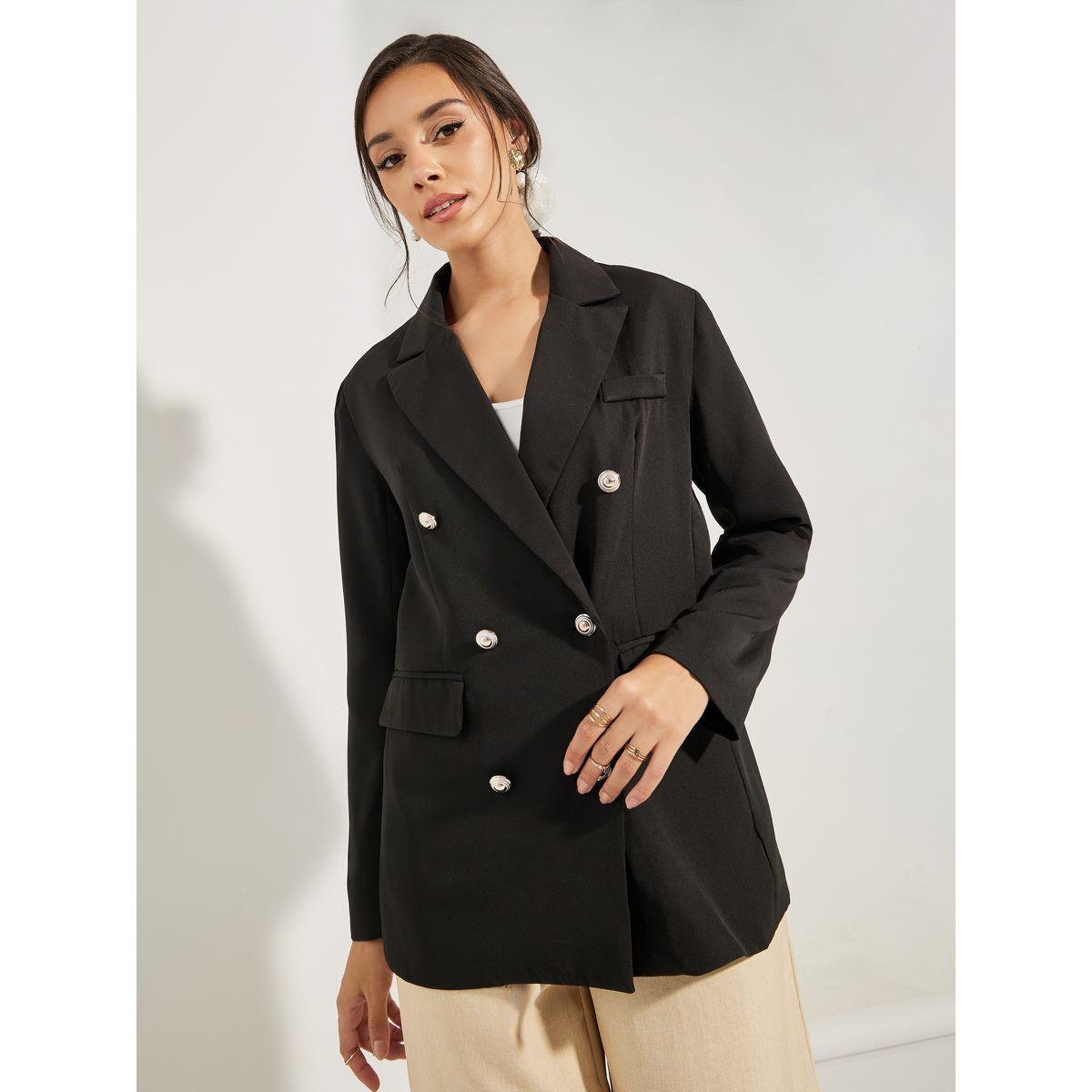 بليزر طويل بصدر مزدوج مع قصة عادية-women-clothing-coatsandjackets-blazers-image-4