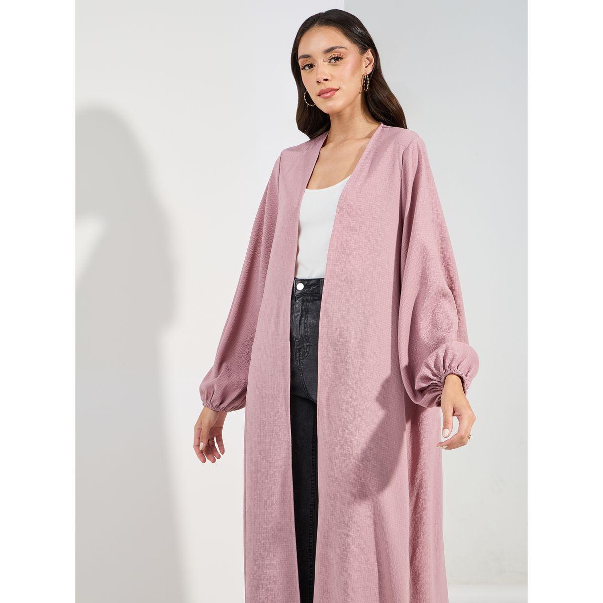 Styli Regular Fit Textured Kimono with Volume Sleeves-women-clothing-shirtsandblouses-shirts-image-2