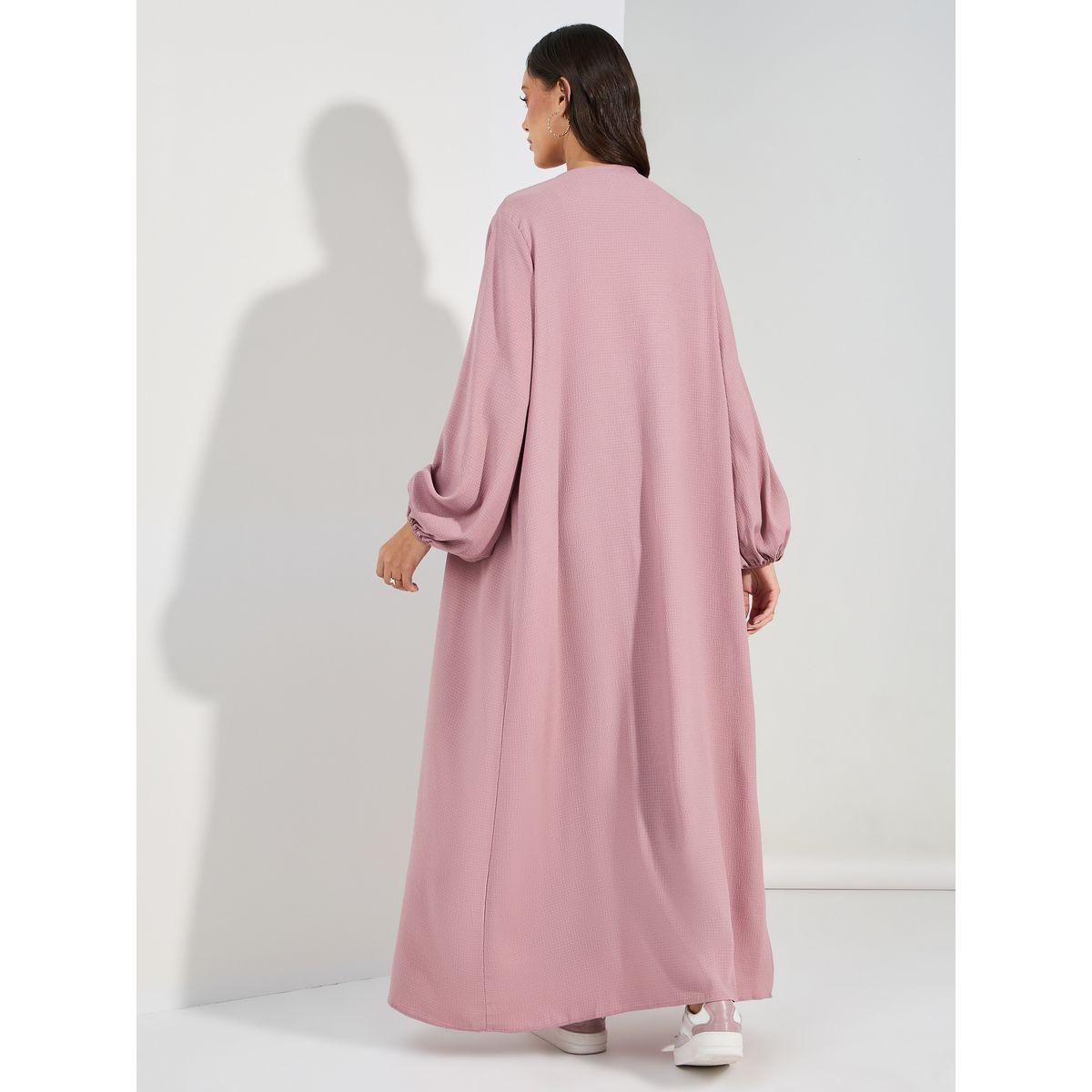 Styli Regular Fit Textured Kimono with Volume Sleeves-women-clothing-shirtsandblouses-shirts-image-4