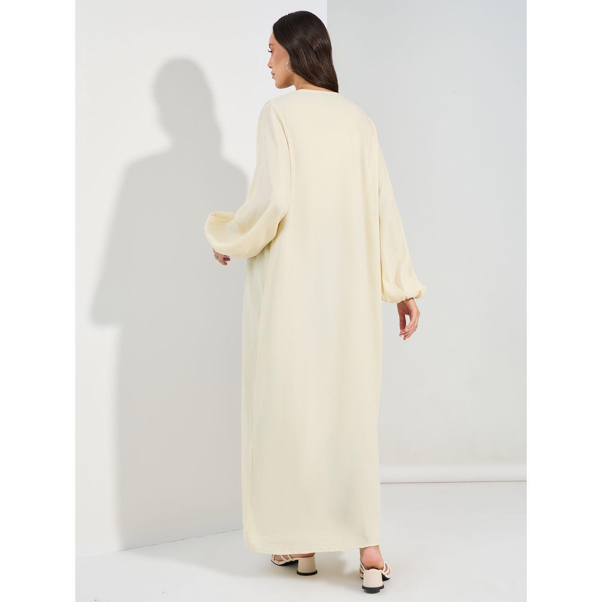 Styli Regular Fit Textured Kimono with Volume Sleeves-women-clothing-shirtsandblouses-shirts-image-4