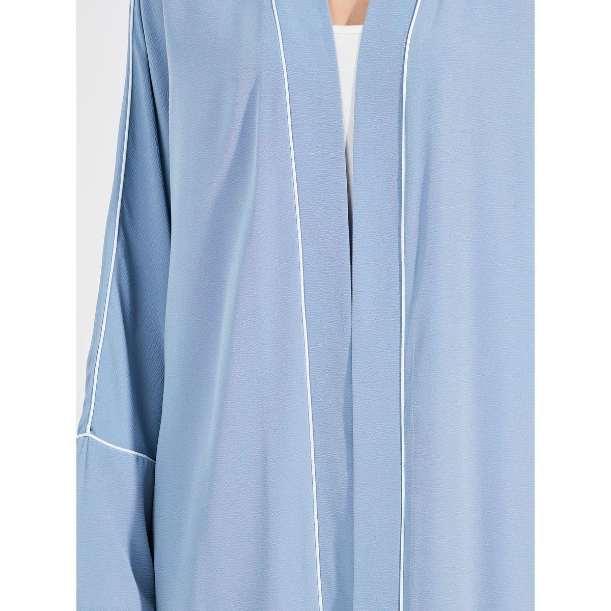 كيمونو طويل بقصة عادية وتفاصيل محزوزة-women-clothing-shirtsandblouses-shirts-image-3