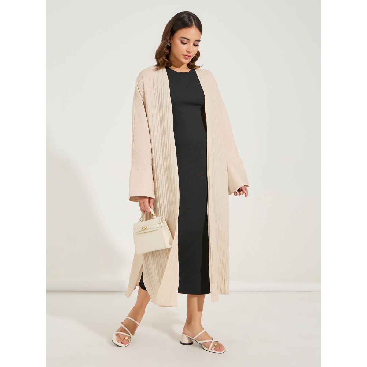 Styli Oversized Textured Midi Kimono-women-clothing-shirtsandblouses-shirts-image-1