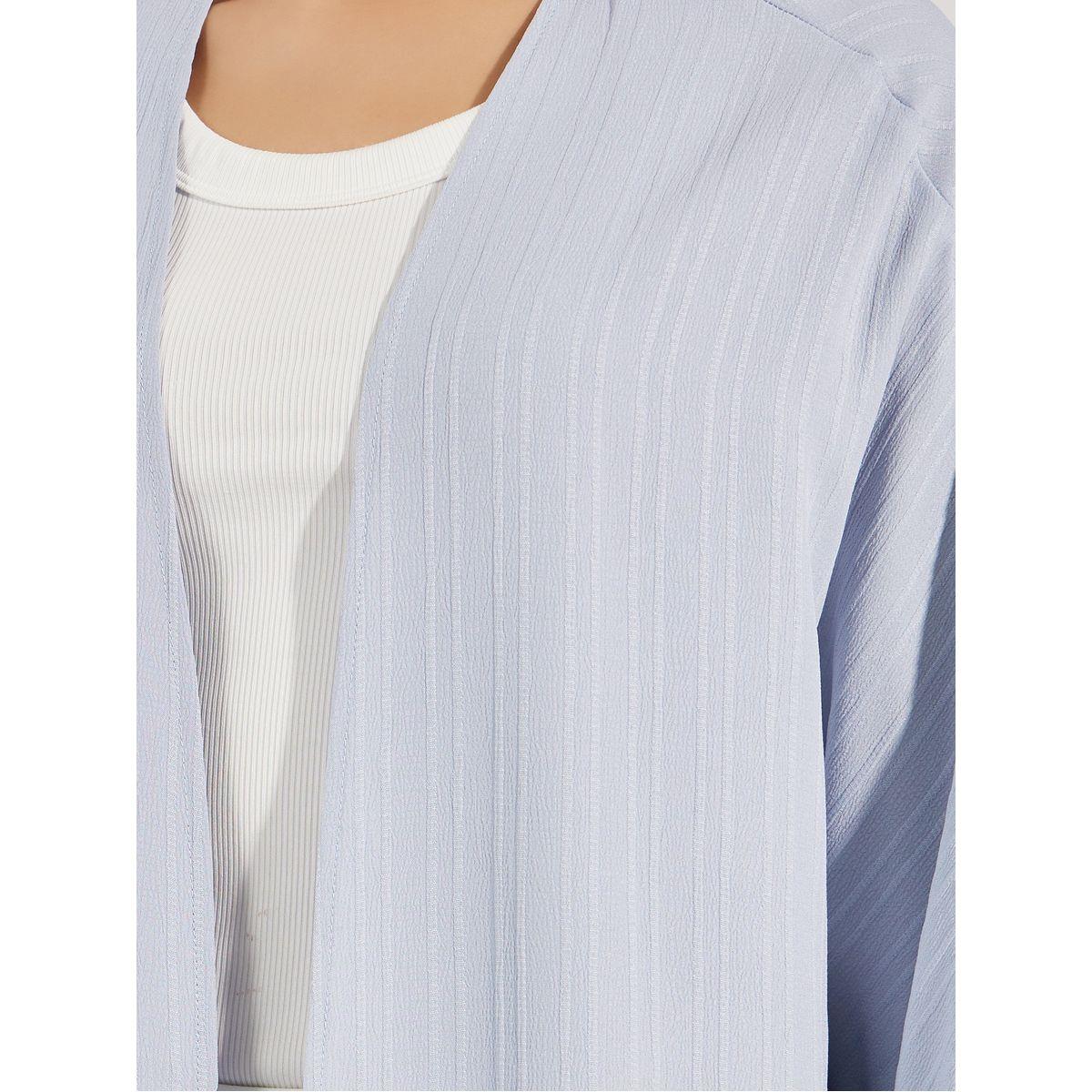 Styli Oversized Midi Textured Kimono-women-clothing-shirtsandblouses-shirts-image-3