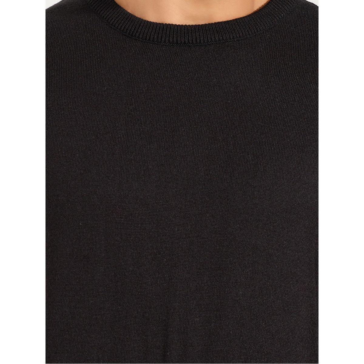 Styli Relaxed Fit Crew Neck Sweater with Dropped Shoulder-men-clothing-sweatersandpullovers-image-3