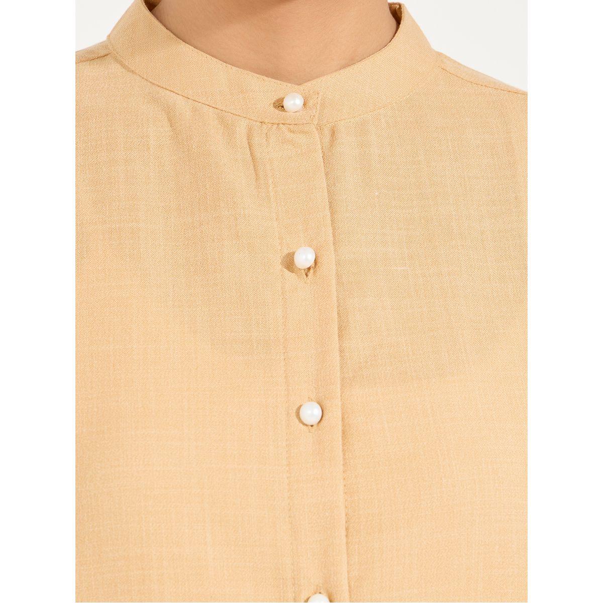 مجموعة من بنطال وقميص بياقة ماندارين-women-arabicclothing-sets-image-4