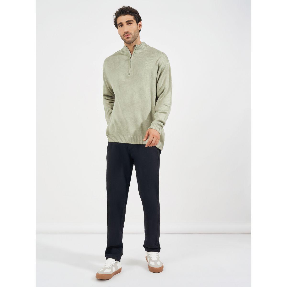 سويتر بقصة مريحة وسحَّاب غلق-men-clothing-sweatersandpullovers-image-2