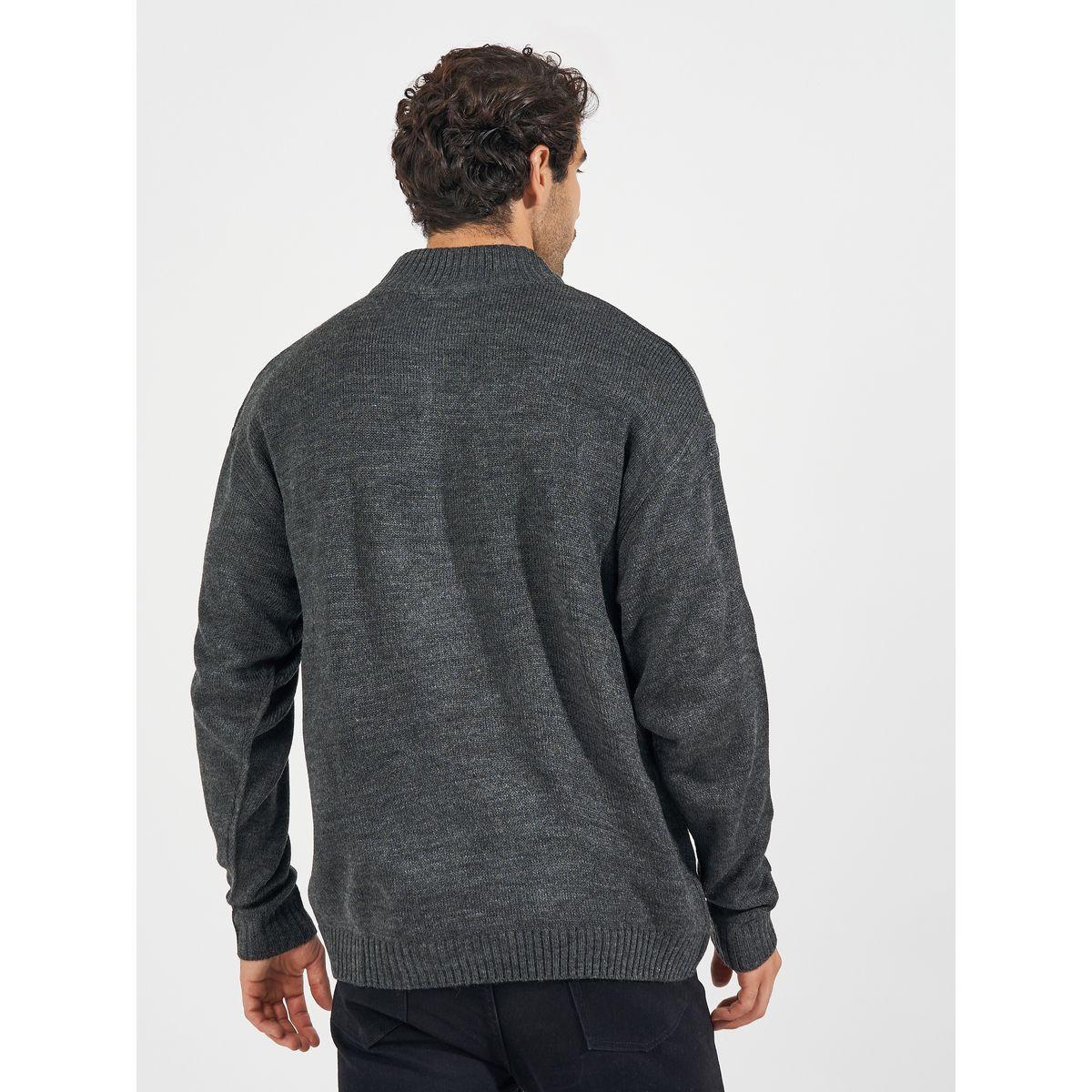 سويتر بقصة مريحة وسحَّاب غلق-men-clothing-sweatersandpullovers-image-4
