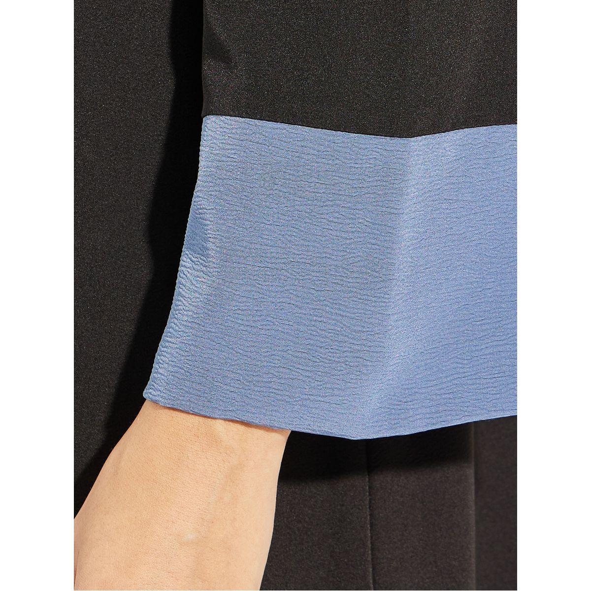 Styli Contrast Cuff Open Front Abaya-women-arabicclothing-abayas-image-3