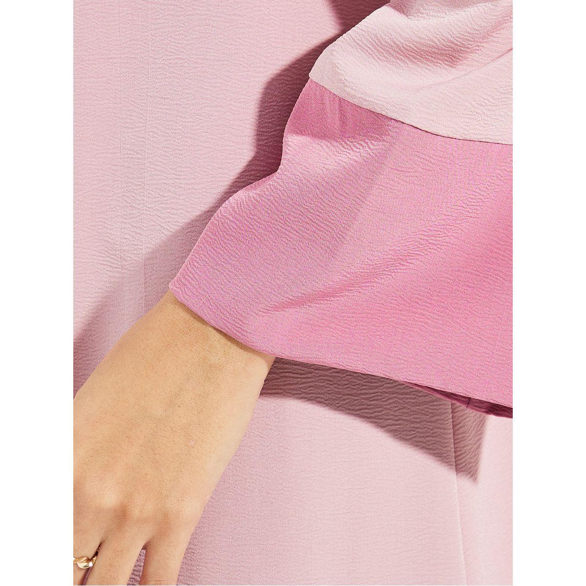 عباية مفتوحة مع اساور اكمام بتفاصيل مُتباينة-women-arabicclothing-abayas-image-3