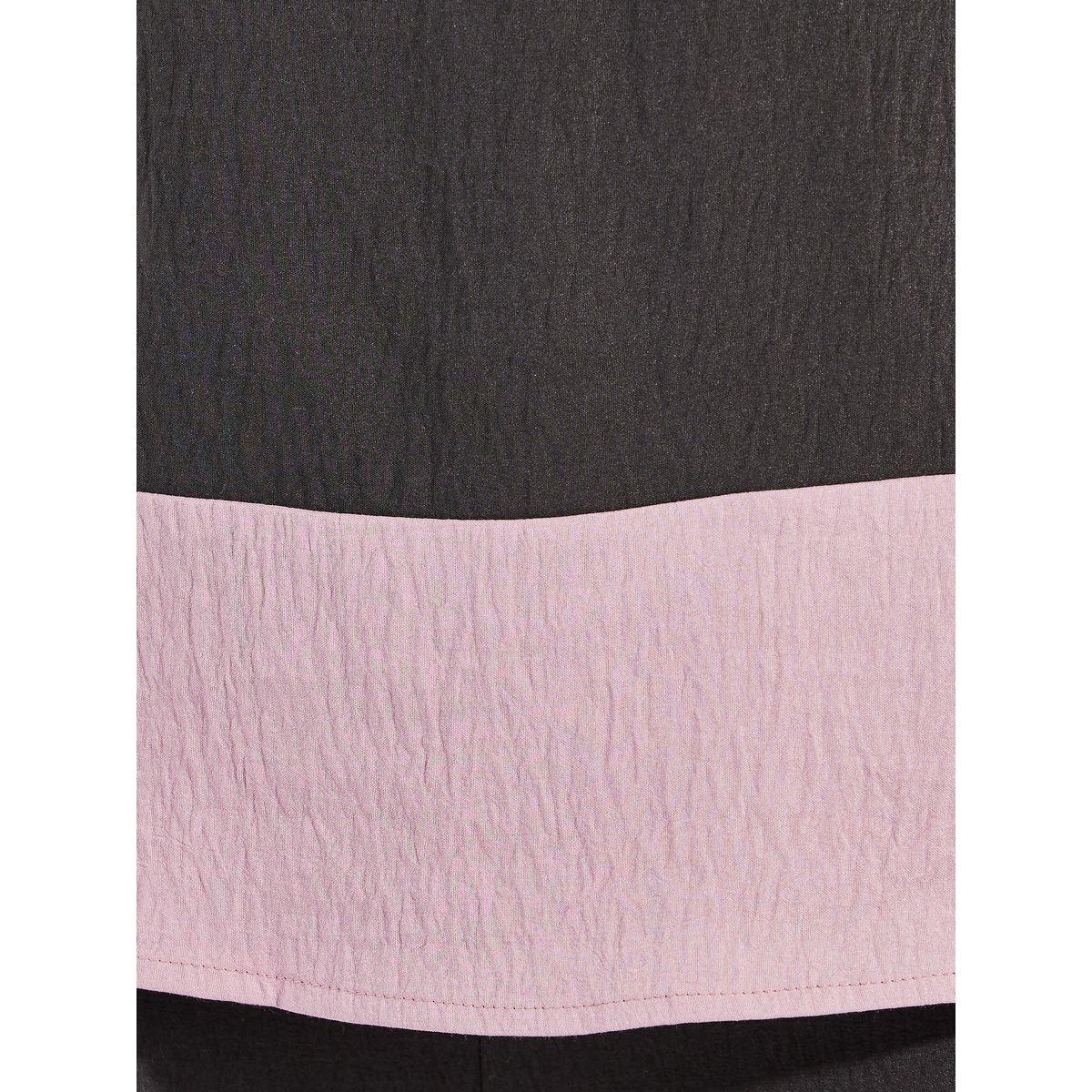 Styli Contrast Border Long Top & Wide Leg Pants Modest Set-women-arabicclothing-sets-image-4