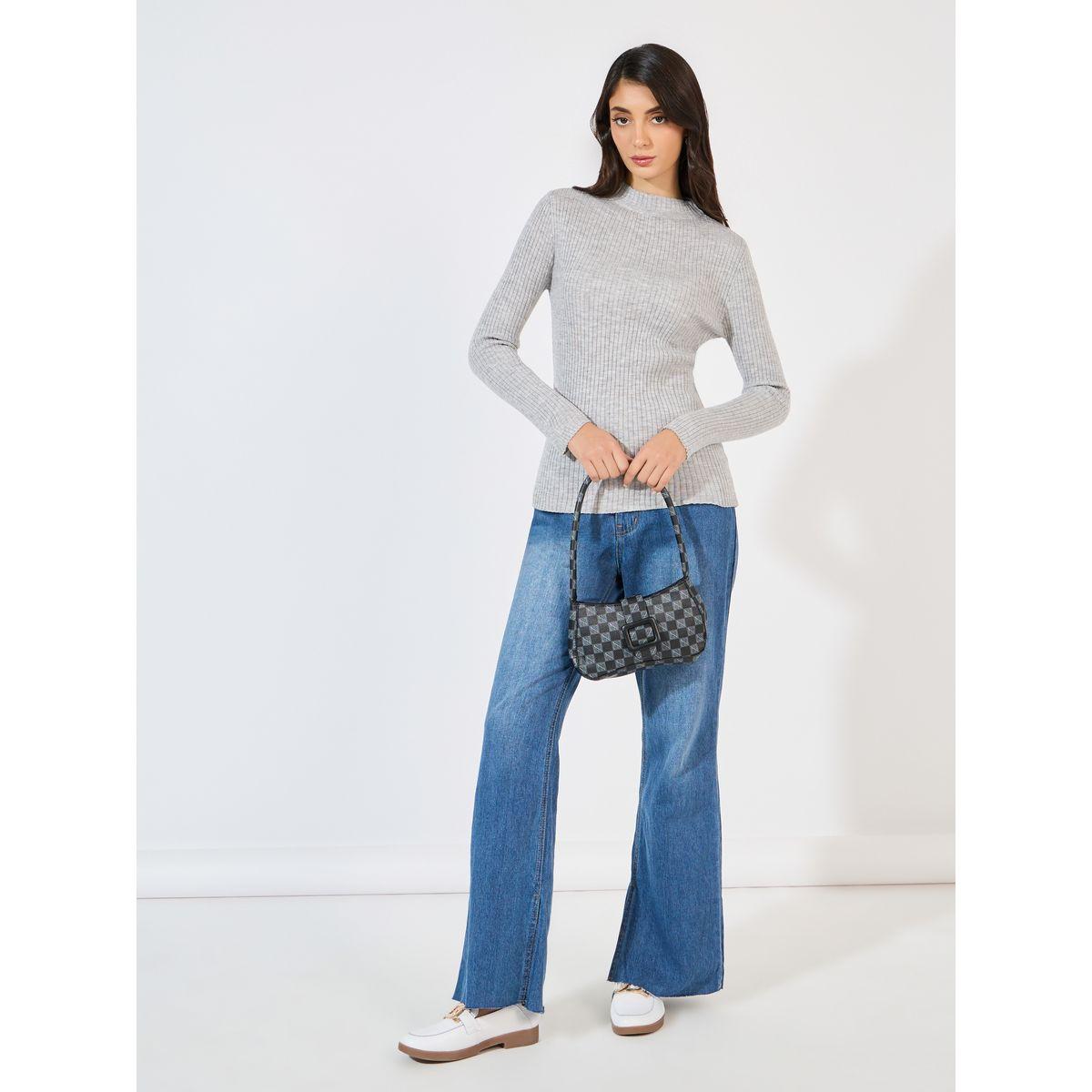 Styli Ribbed Fitted Regular Length High Neck Sweater-women-clothing-cardigansandjumpers-jumpers-image-2