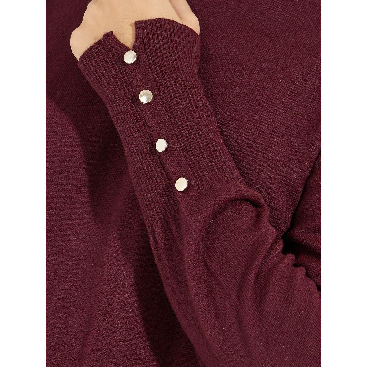 Styli Slim Fit Turtle Neck Sweater with Button Cuff Detail-women-clothing-cardigansandjumpers-jumpers-image-4