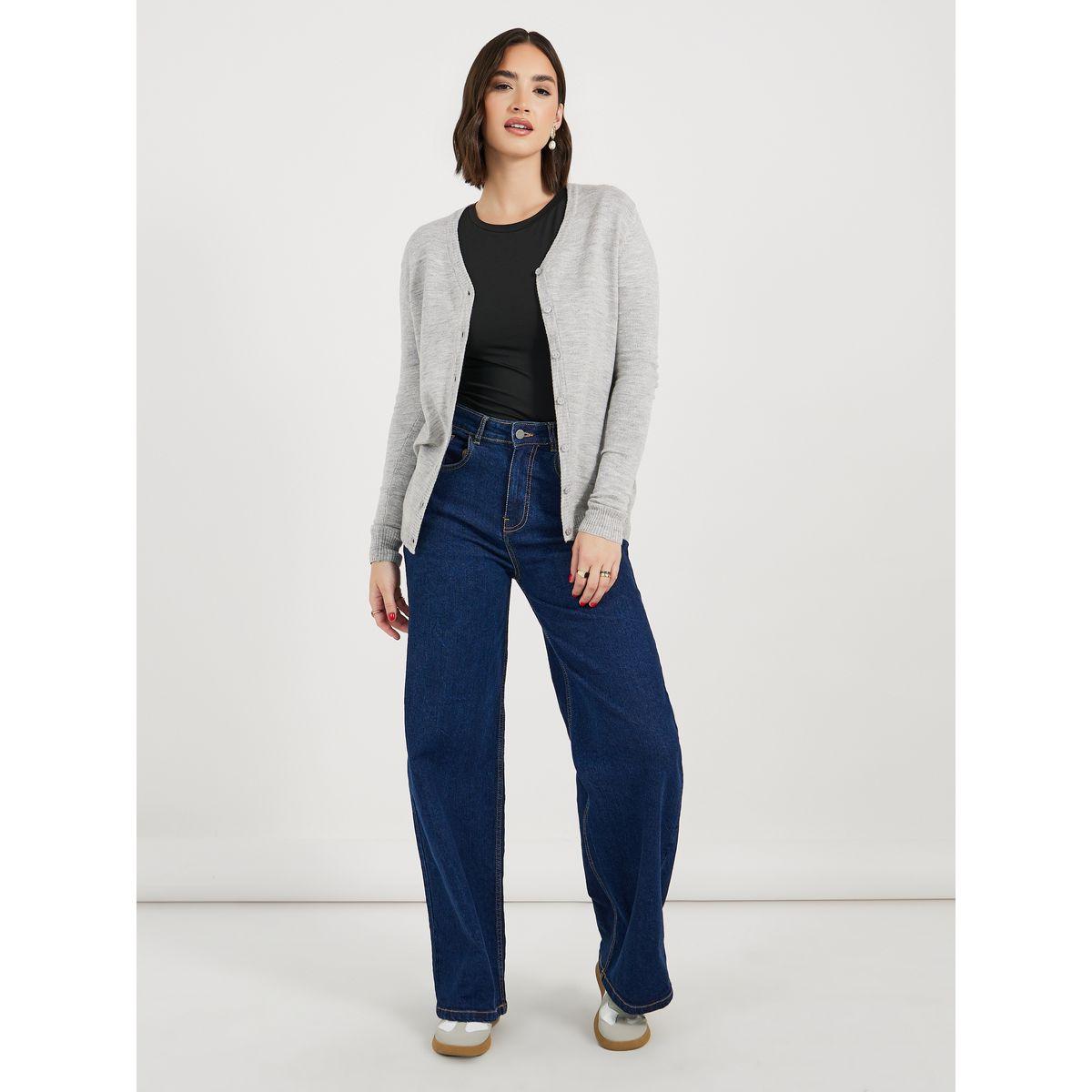 Styli Regular Fit Regular Length Button Down Cardigan-women-winterwear-cardigansandjumpers-cardigans-image-2