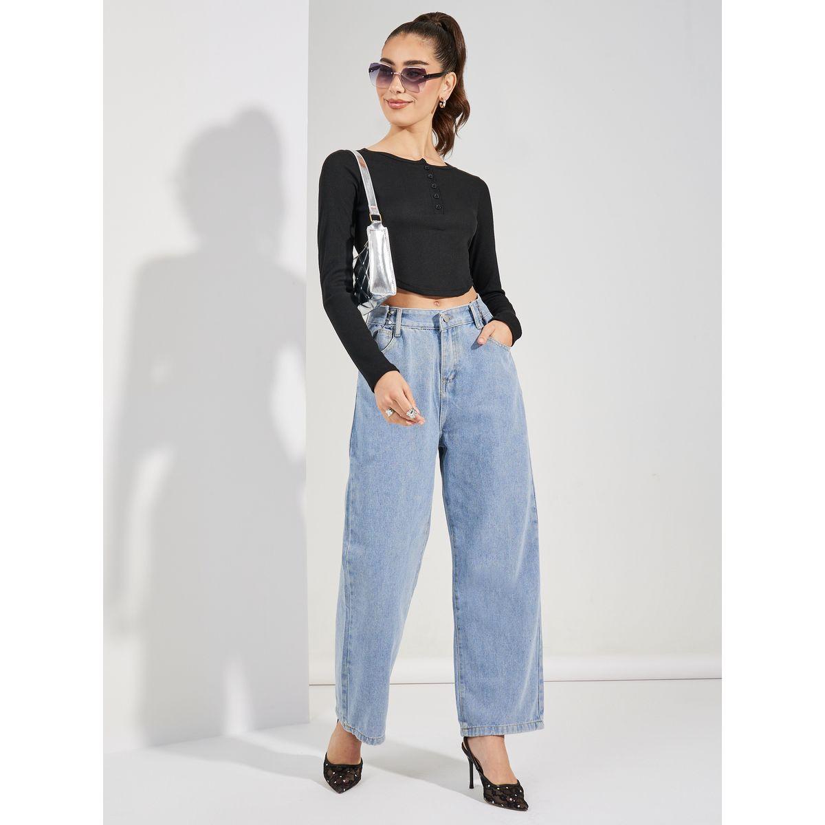 Styli Wide Leg Jeans with Waist Tightener-women-clothing-bottoms-jeans-image-3