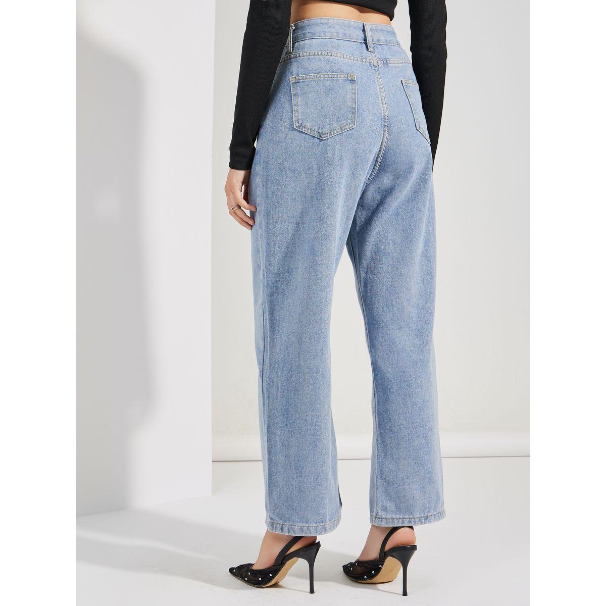 Styli Wide Leg Jeans with Waist Tightener-women-clothing-bottoms-jeans-image-5