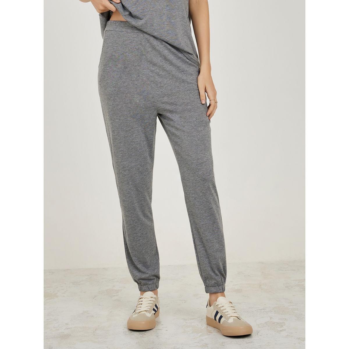 Styli Solid Sleeveless T-Shirt & Jogger Co-Ords-women-clothing-coordsets-image-5