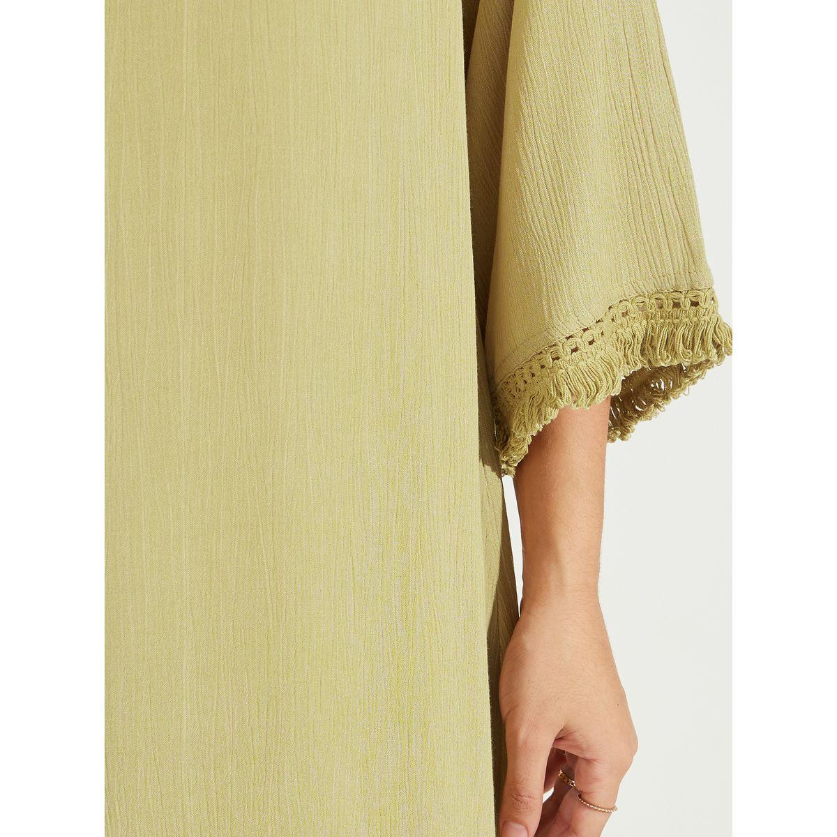 Styli Tassel Trim Textured Jalabiya-women-arabicclothing-jalabiyas-image-3