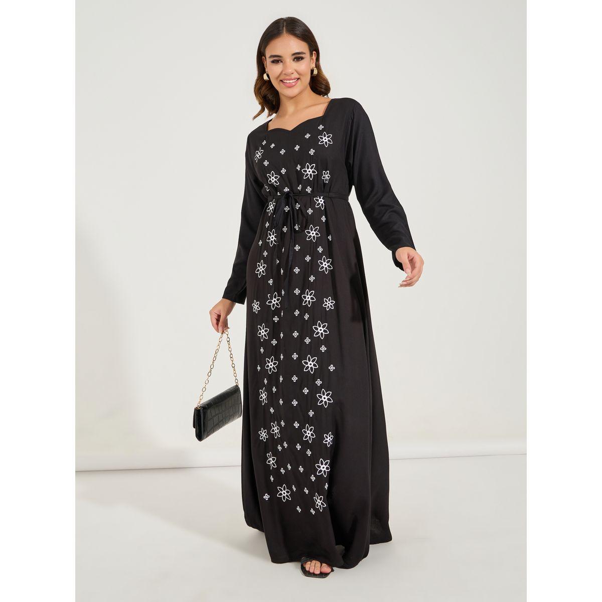 Styli Floral Embroidered Jalabiya-women-arabicclothing-jalabiyas-image-1