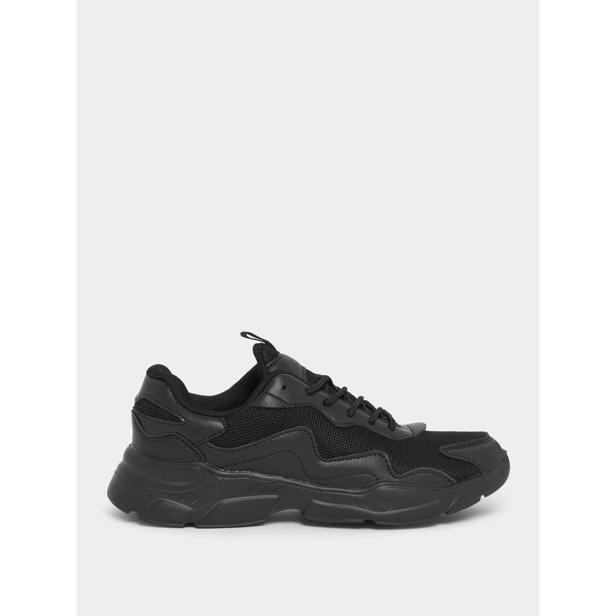 Styli Textured Mesh Lace Up Sneakers-women-shoes-sneakers-image-2
