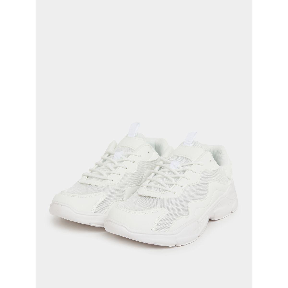 Styli Textured Mesh Lace Up Sneakers-women-shoes-sneakers-image-3