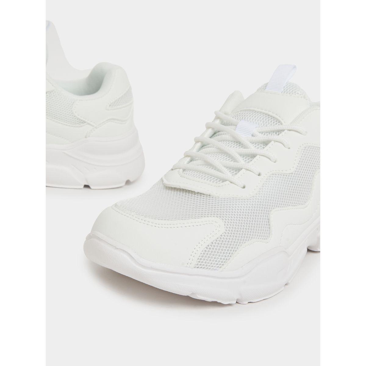 Styli Textured Mesh Lace Up Sneakers-women-shoes-sneakers-image-4