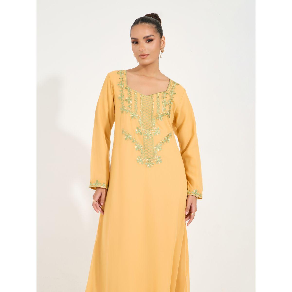 Styli Embroidered Sweetheart Neck Jalabiya-women-arabicclothing-jalabiyas-image-5