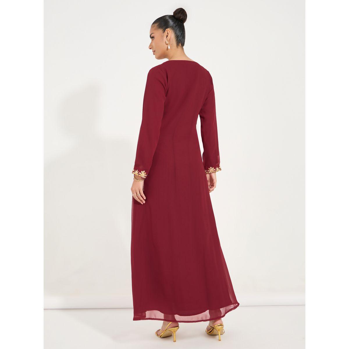 Styli Embroidered Sweetheart Neck Jalabiya-women-arabicclothing-jalabiyas-image-6