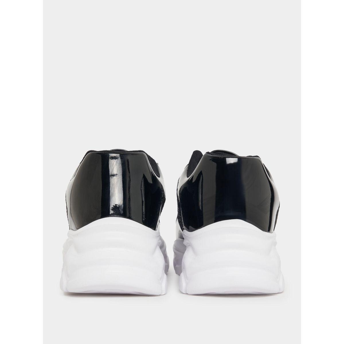 Styli Textured Panel Patent Sneakers-women-shoes-sneakers-image-5