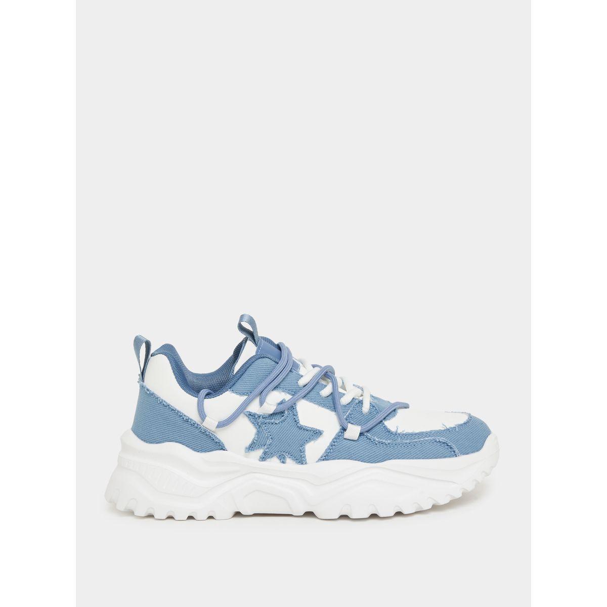حذاء سنيكرز شانكي بنمط كتل الالوان-women-shoes-sneakers-image-1