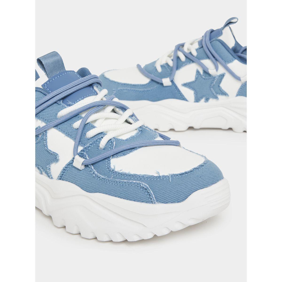 Styli Star Detail Color Block Chunky Sneakers-women-shoes-sneakers-image-3
