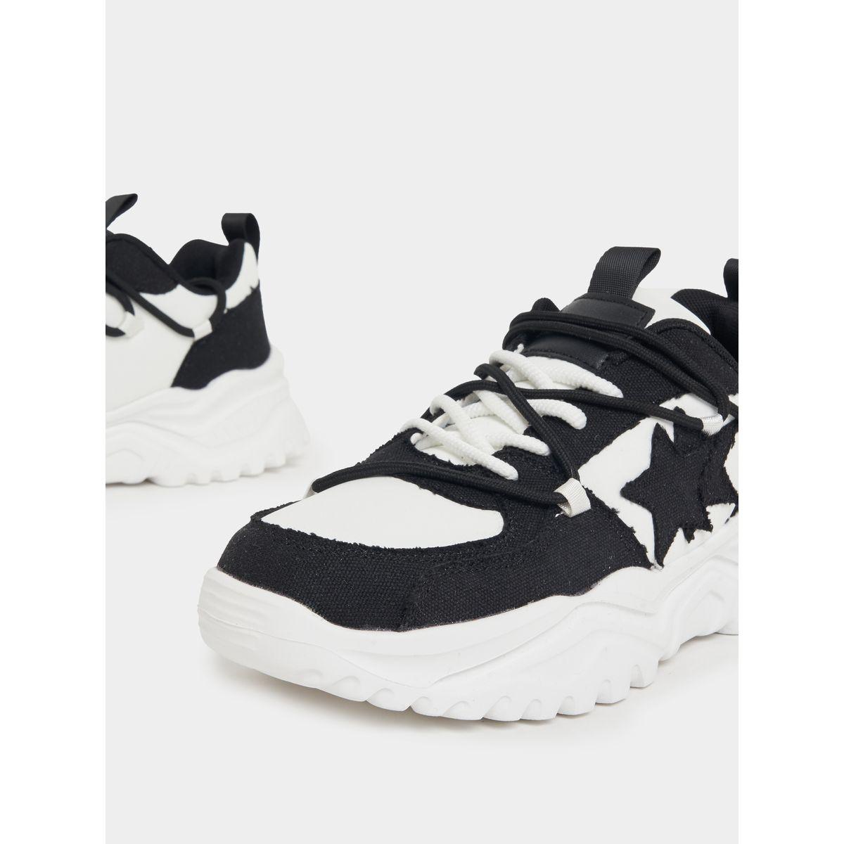 Styli Star Detail Color Block Chunky Sneakers-women-shoes-sneakers-image-4