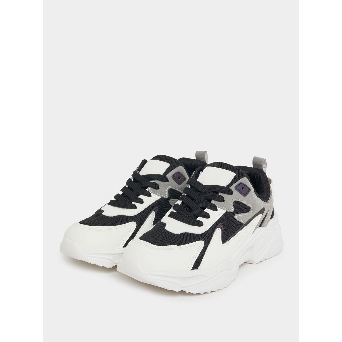 Styli Color Block Lace Up Sneakers-women-shoes-sneakers-image-3
