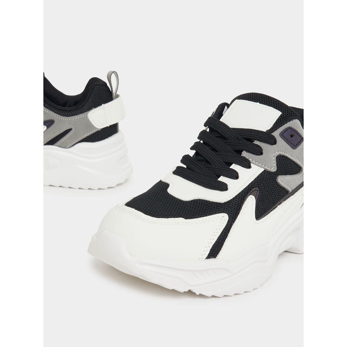 Styli Color Block Lace Up Sneakers-women-shoes-sneakers-image-4