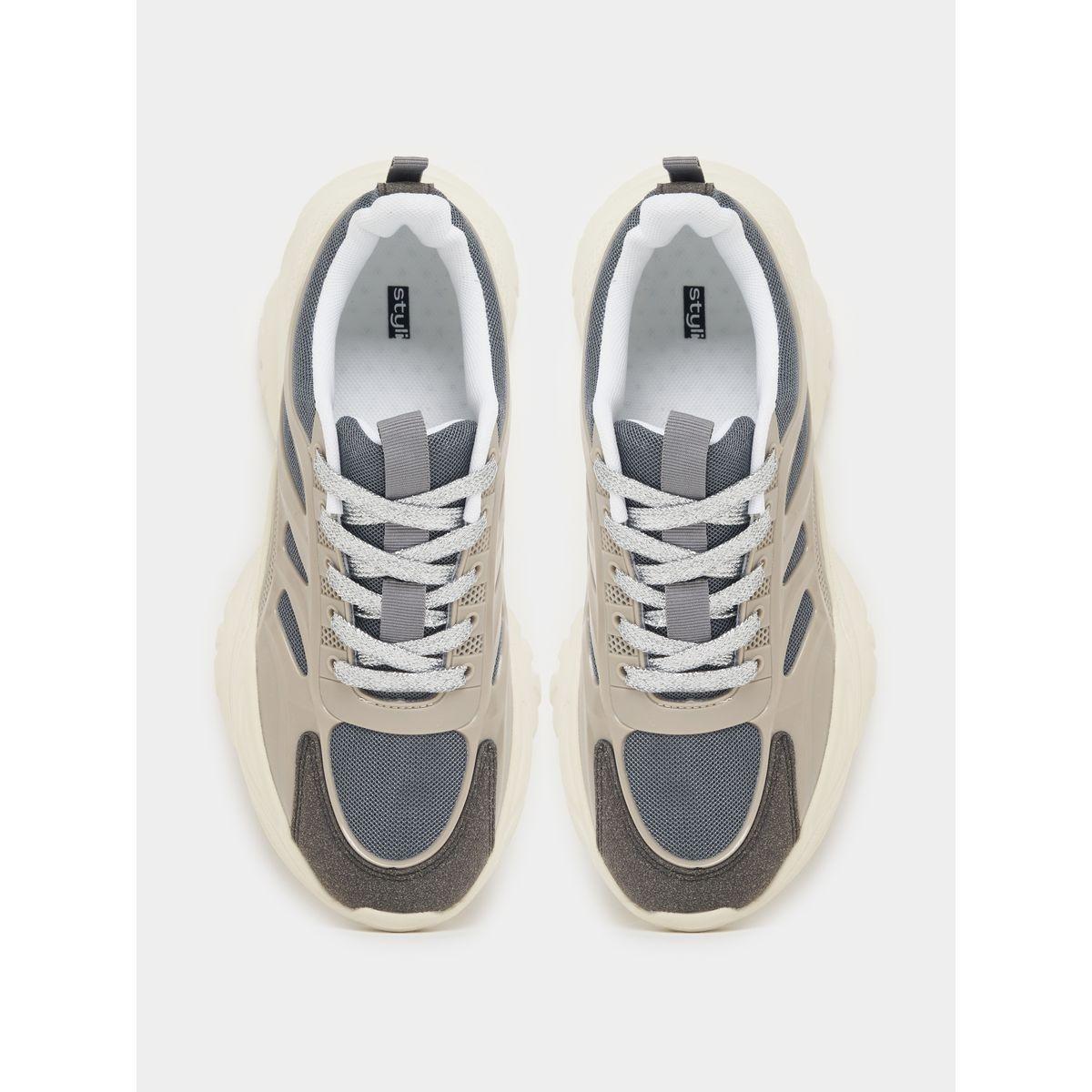 حذاء سنيكرز شانكي بتفاصيل بارزة الملمس-women-shoes-sneakers-image-6