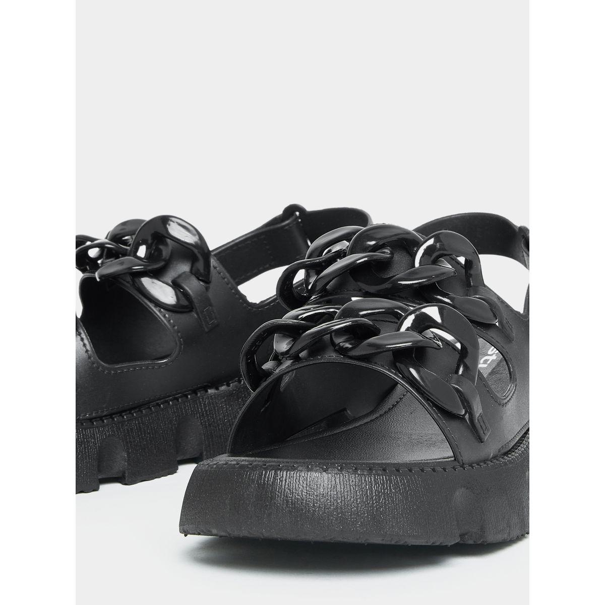 Styli Hook and Loop Fastener Buckle Back Strap Sandals-women-shoes-sandals-flats-image-5