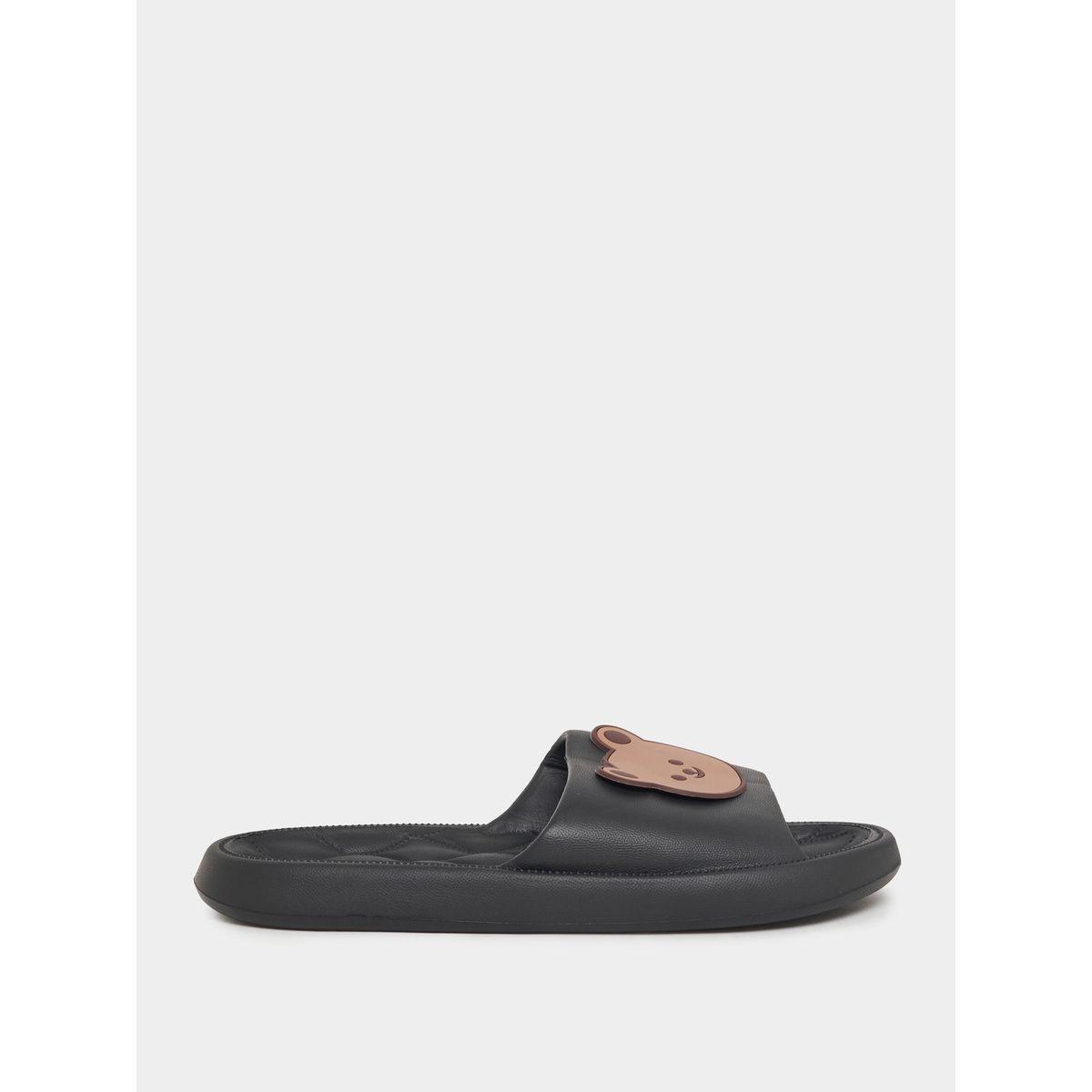 Styli Bear Patch Design Slides-women-shoes-flipflopsandslides-image-2