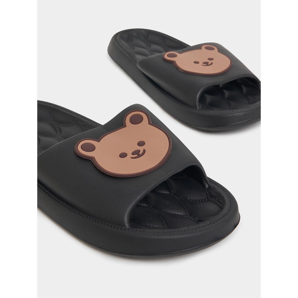 Styli Bear Patch Design Slides-women-shoes-flipflopsandslides-image-4