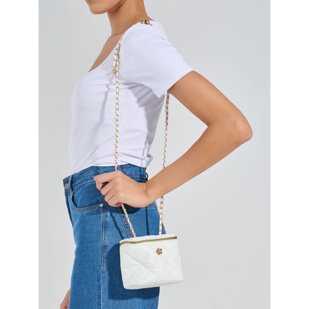 Styli Quilted Crossbody Bag with Floral Metal Patch-women-bagsandwallets-handbags-image-2
