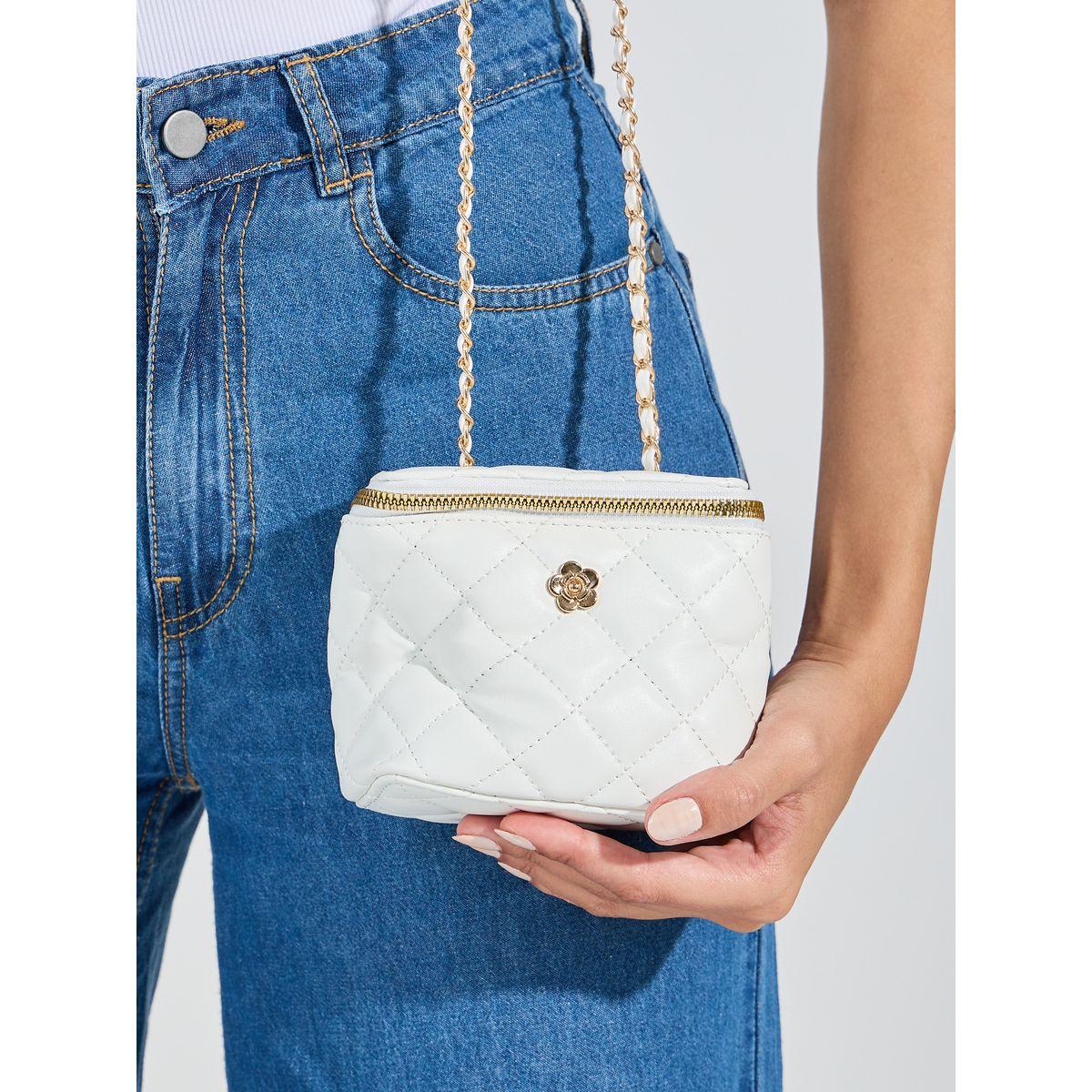 Styli Quilted Crossbody Bag with Floral Metal Patch-women-bagsandwallets-handbags-image-3