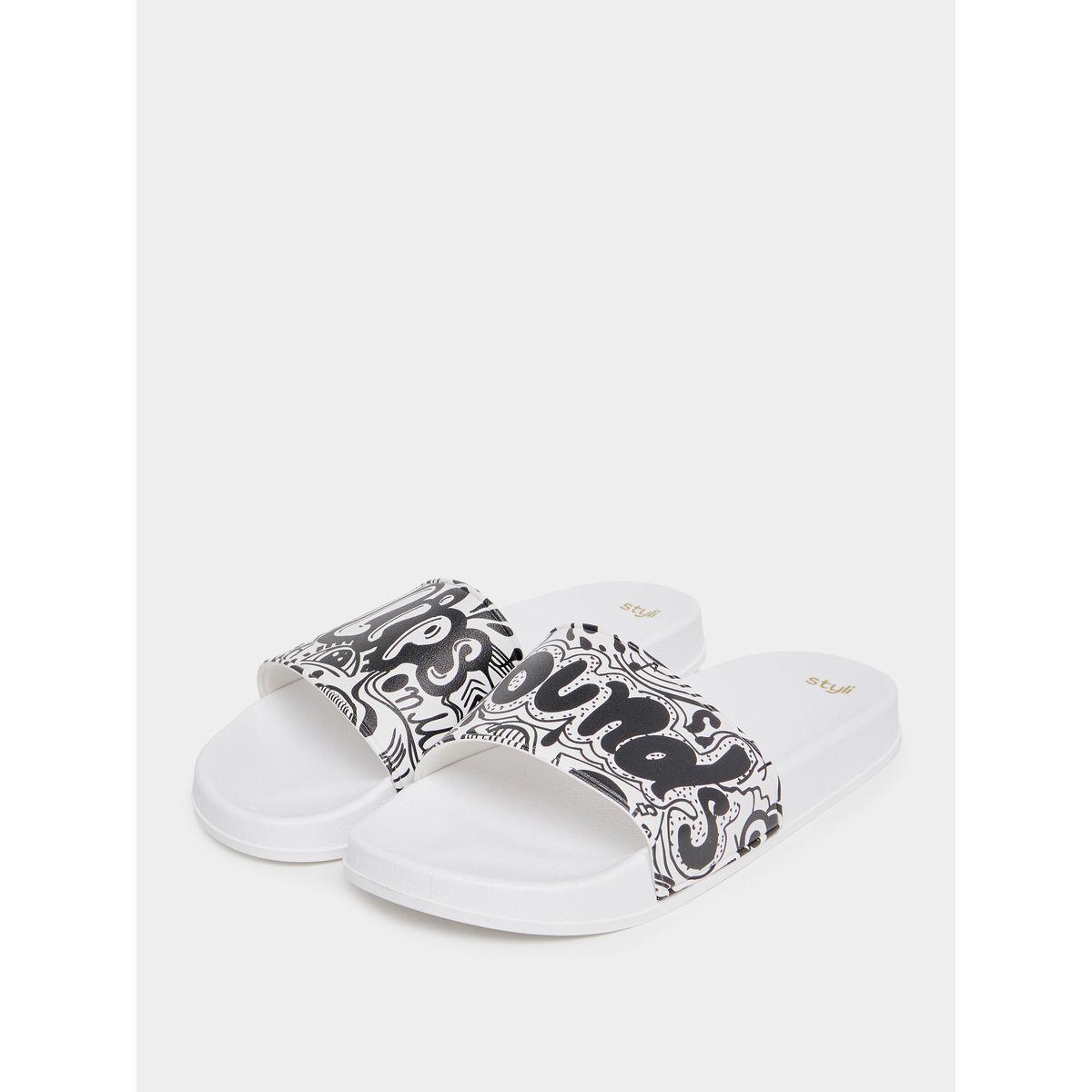 شبشب مونوكرومطبع بطبعة مجردة-women-shoes-flipflopsandslides-image-3