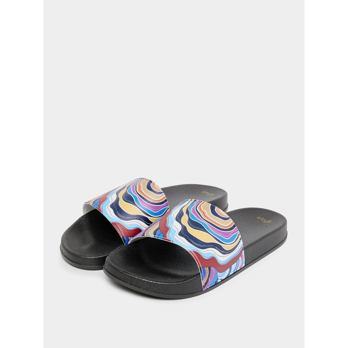 Styli Abstract Print Slides-women-shoes-flipflopsandslides-image-3