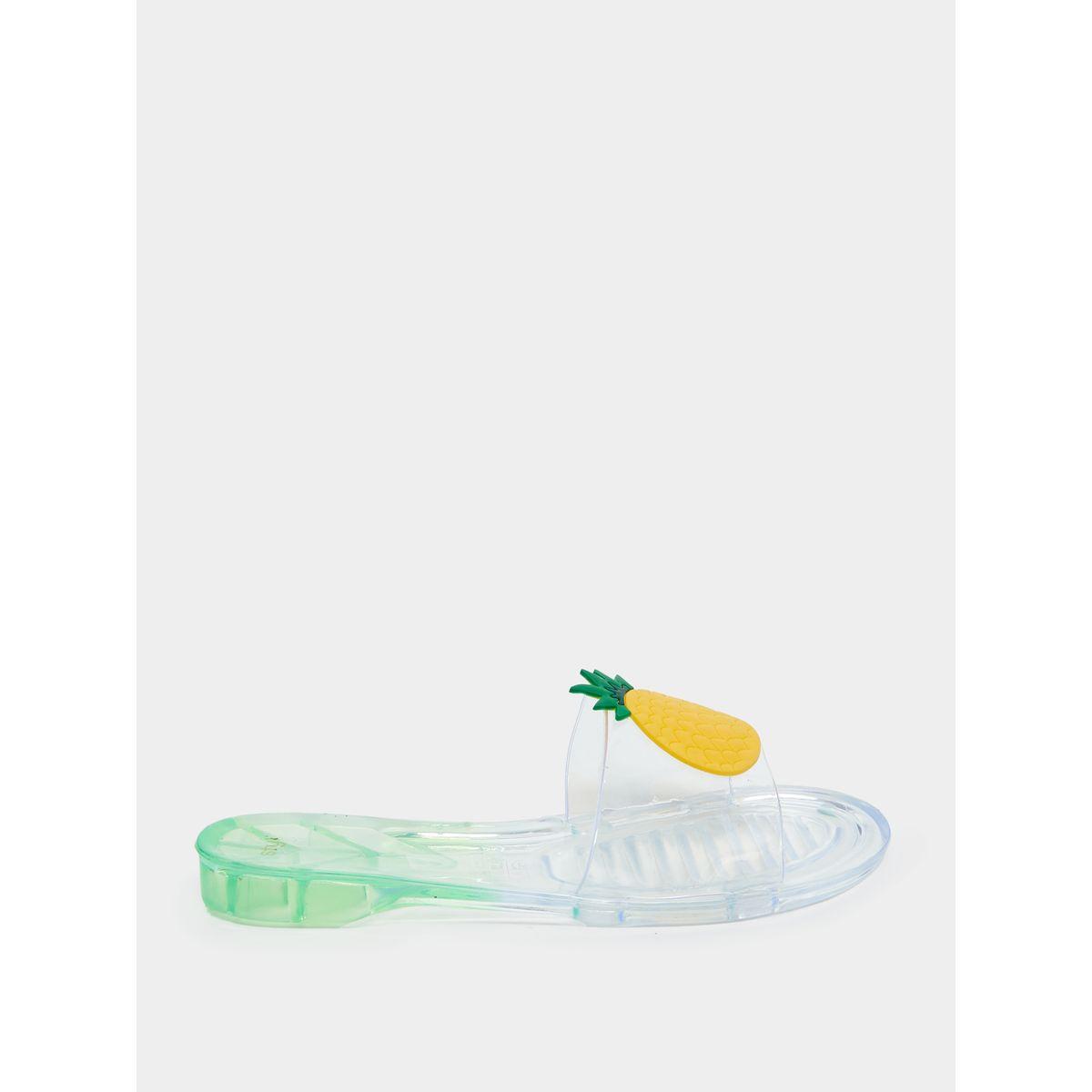 Styli Pineapple Design Transparent Slides-women-shoes-flipflopsandslides-image-3