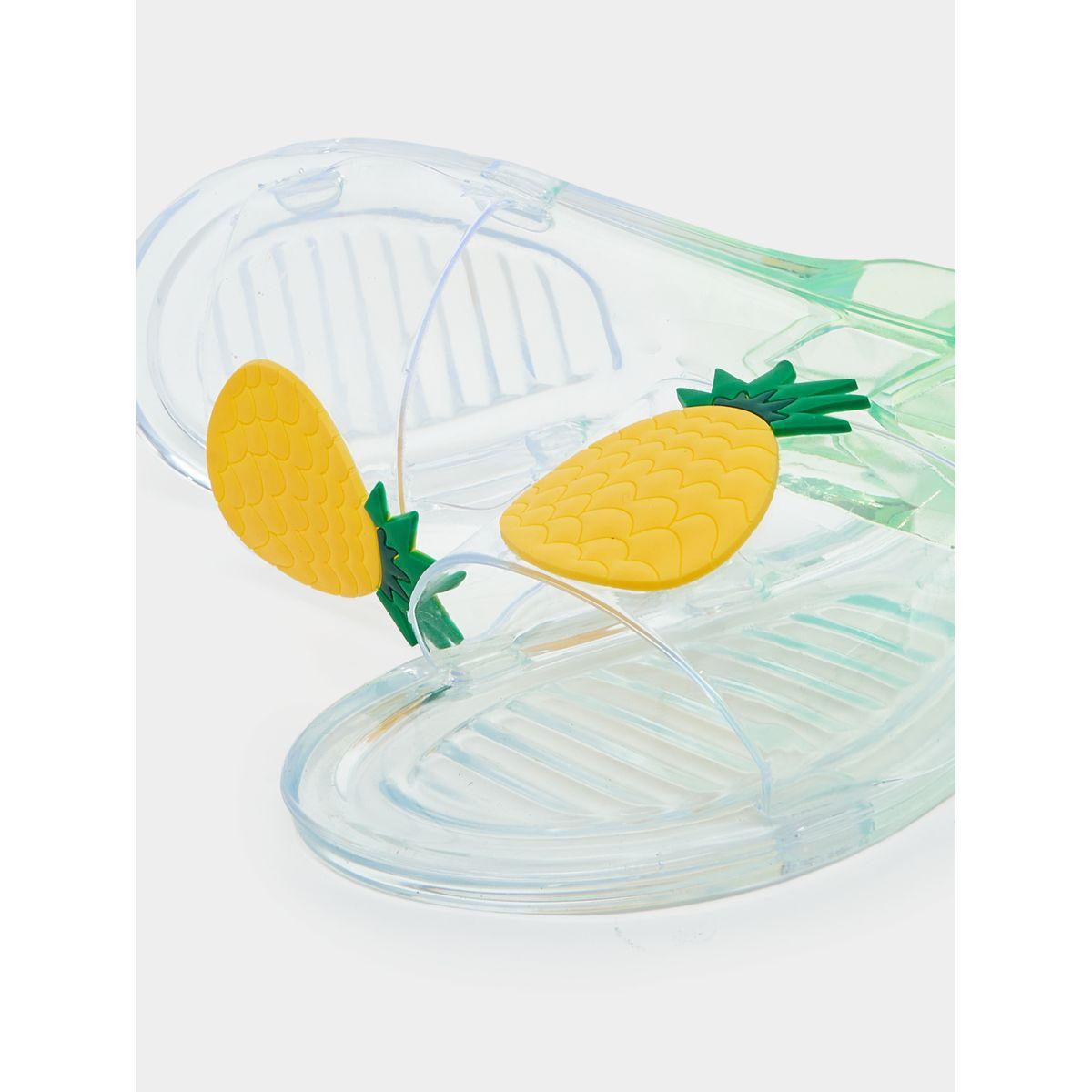 Styli Pineapple Design Transparent Slides-women-shoes-flipflopsandslides-image-5