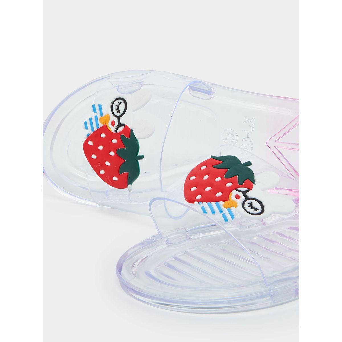 Styli Strawberry Design Transparent Slides-women-shoes-flipflopsandslides-image-5