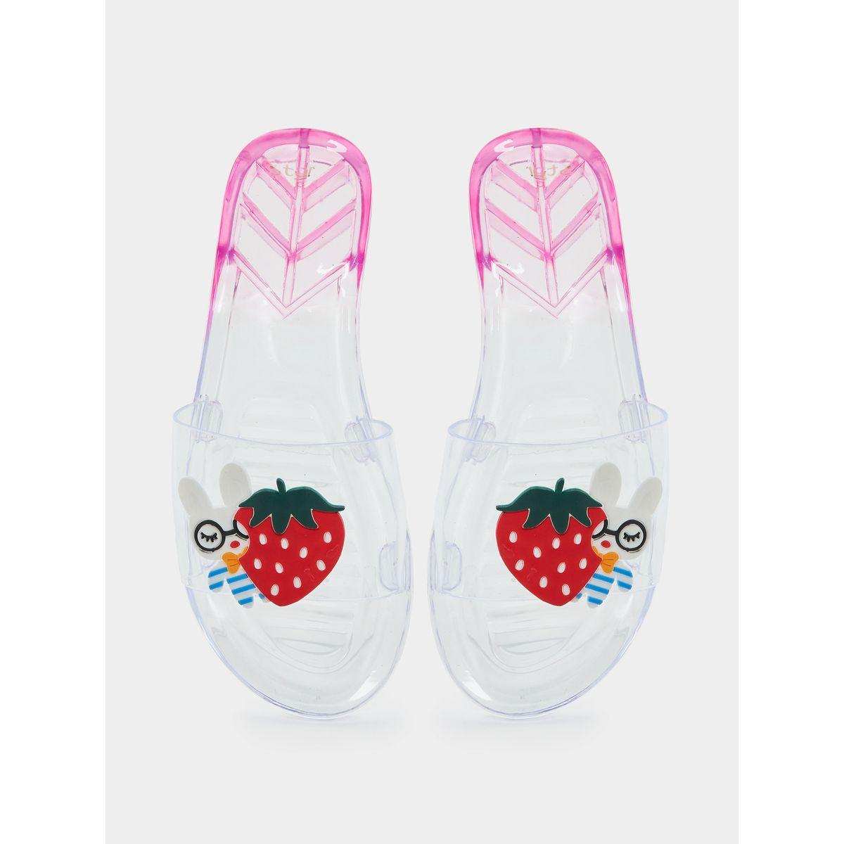 Styli Strawberry Design Transparent Slides-women-shoes-flipflopsandslides-image-6