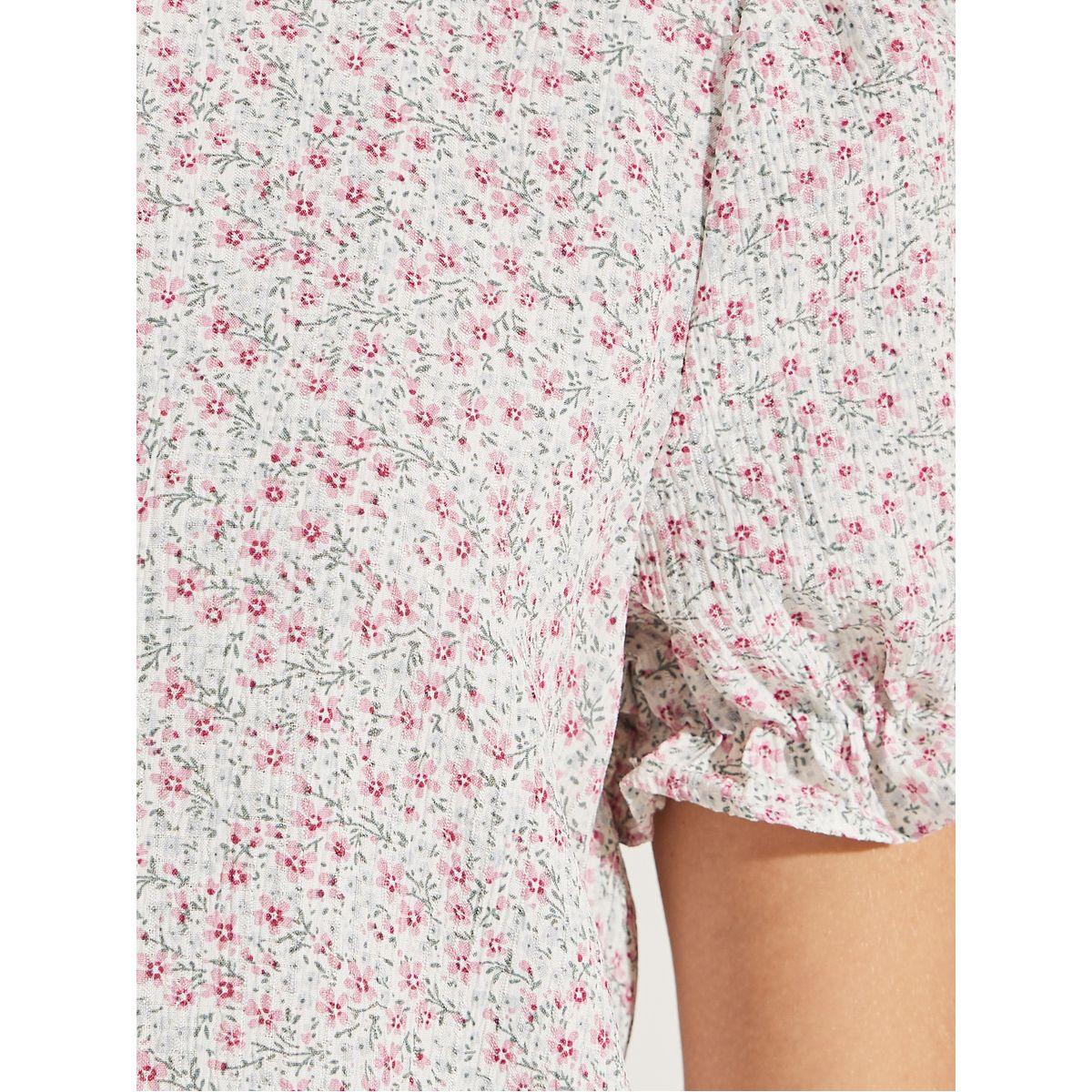 Styli All Over Print Top with Puff Sleeves-women-clothing-shirtsandblouses-blouses-image-4