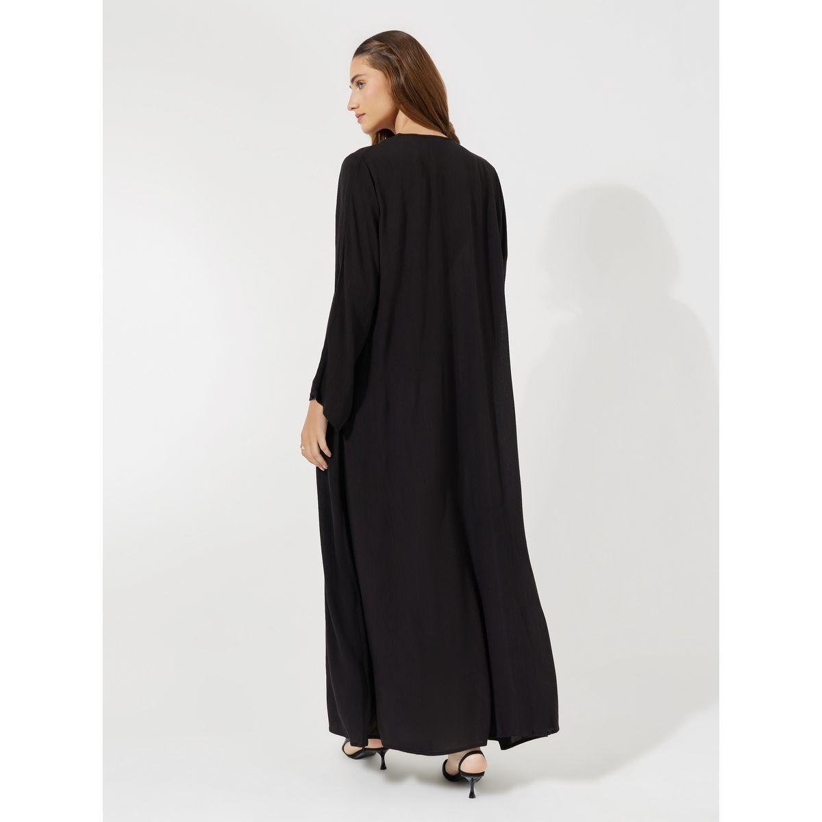 عباية طويلة بتفاصيل بارزة الملمس-women-arabicclothing-abayas-image-6