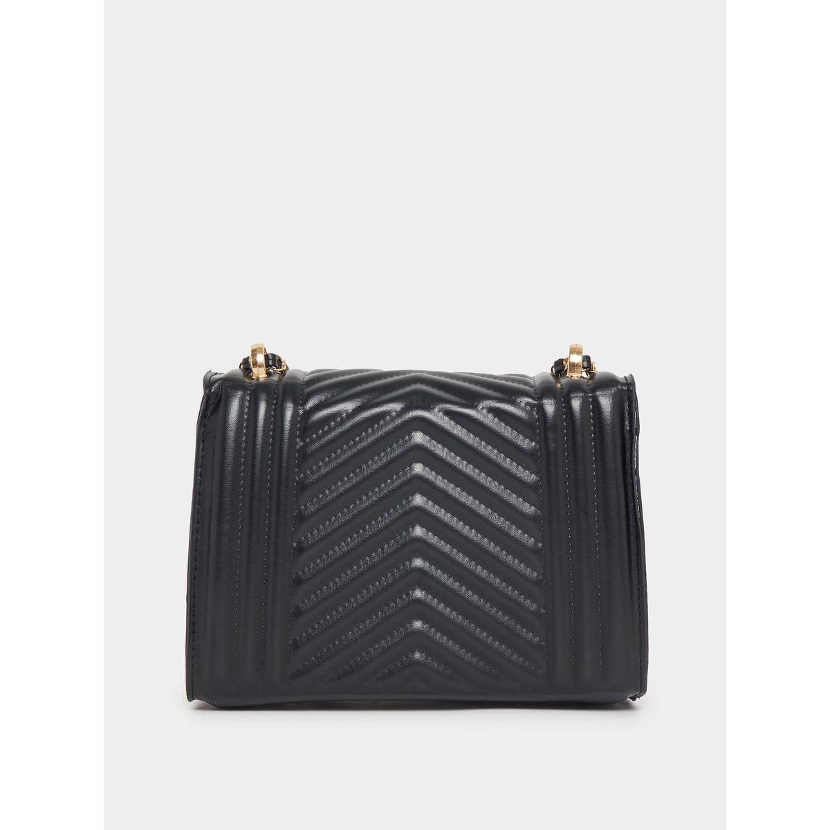 Styli Flap Quilted Bag with Chain Strap-women-bagsandwallets-handbags-image-4
