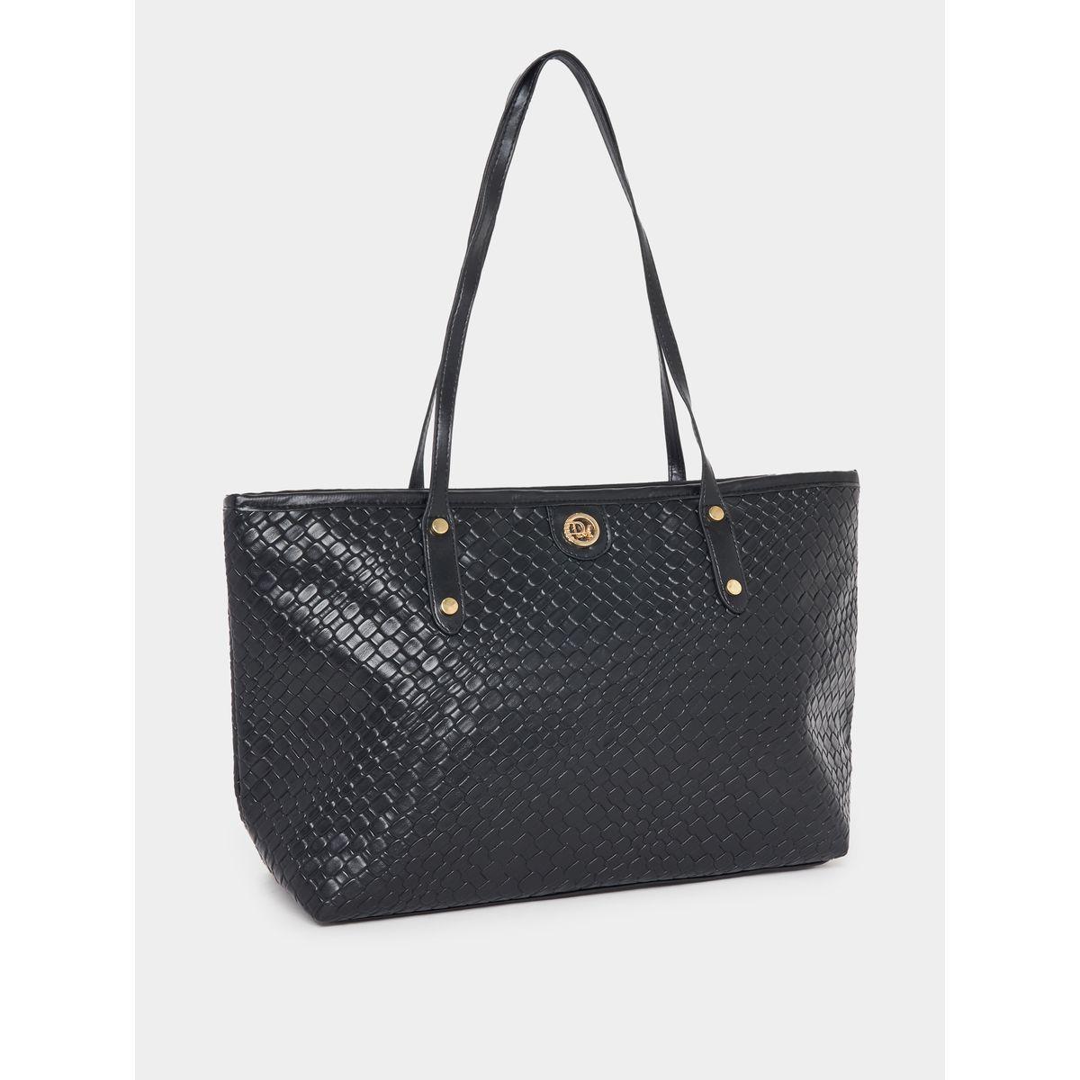 Styli Textured Shoulder Bag with Zip Closure-women-bagsandwallets-handbags-image-1