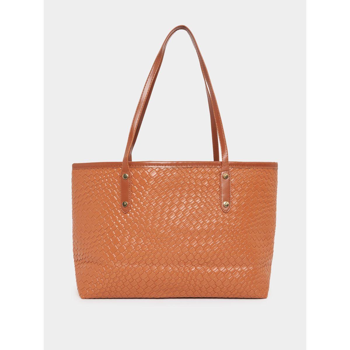 Styli Textured Twist Lock Shoulder Bag-women-bagsandwallets-handbags-image-2